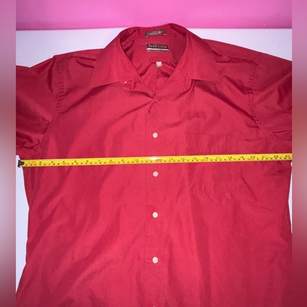 Men’s Van Heusen Long Sleeve Poplin Dress Shirt - Picture 8 of 10